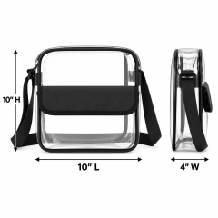 Clear PVC Crossbody Shoulder Bag
