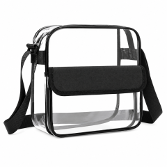 Clear PVC Crossbody Shoulder Bag