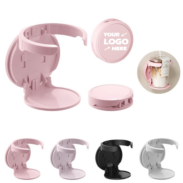 Collapsible Wall-Mount Beverage Holder