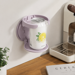Collapsible Wall-Mount Beverage Holder