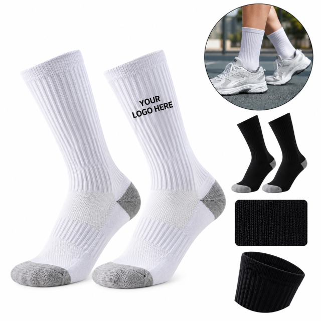 Cushioned Combed Cotton Sports Socks