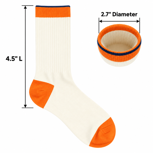 Custom Cotton Athletic Quarter Crew Socks