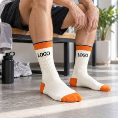 Custom Cotton Athletic Quarter Crew Socks