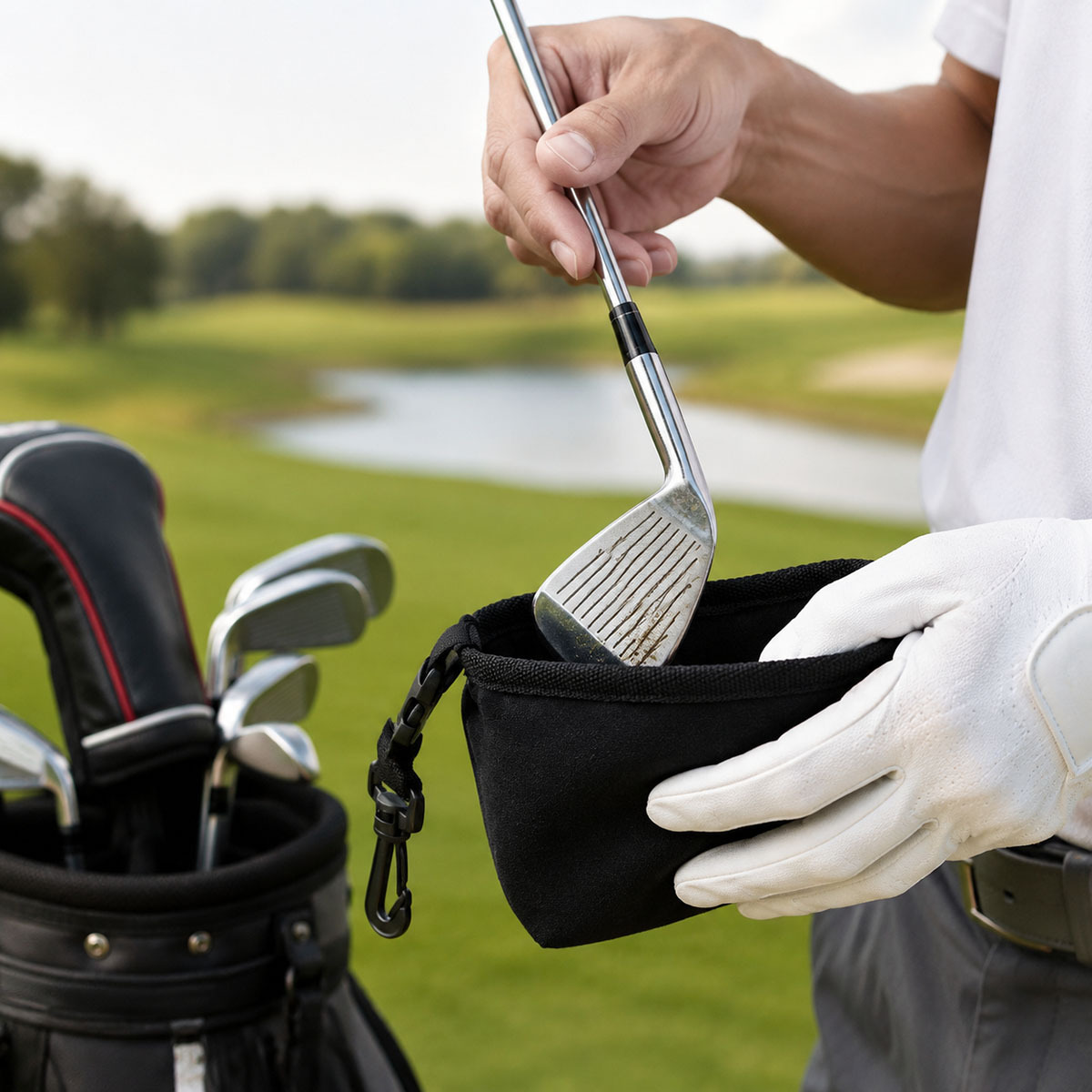 Custom Golf Ball Cleaning Pouch