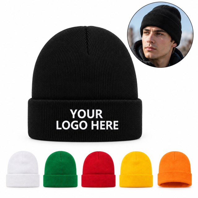 Custom Nylon Knit Beanie