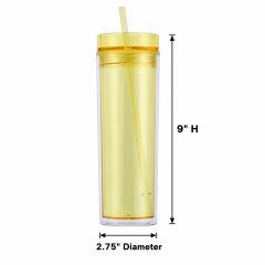 Double Wall PS Straw Tumbler