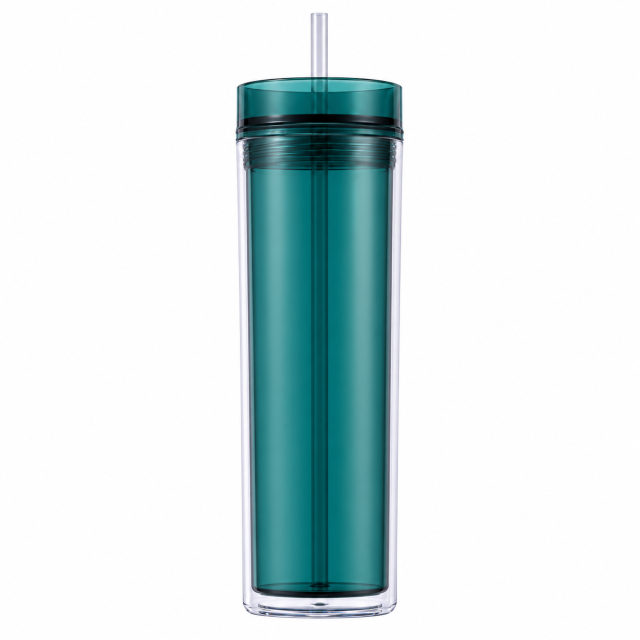 Double Wall PS Straw Tumbler