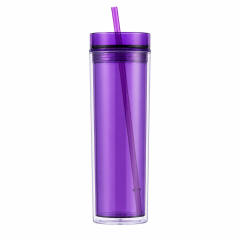 Double Wall PS Straw Tumbler