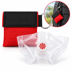 Emergency CPR Face Shield with Nylon Pouch