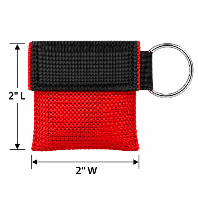 Emergency CPR Face Shield with Nylon Pouch