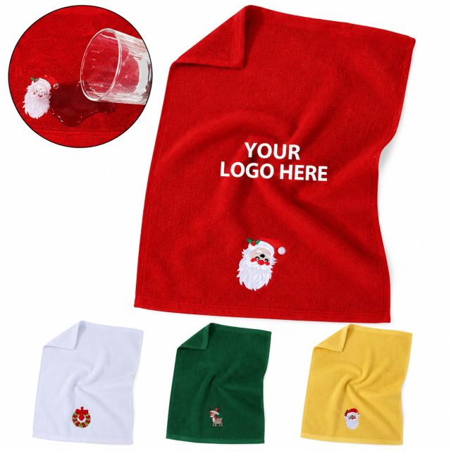 Festive Cotton Christmas Kitchen Towel