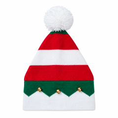 Festive Knit Jingle Bell Christmas Beanie