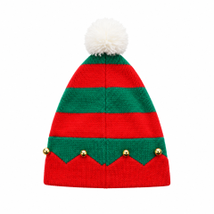 Festive Knit Jingle Bell Christmas Beanie