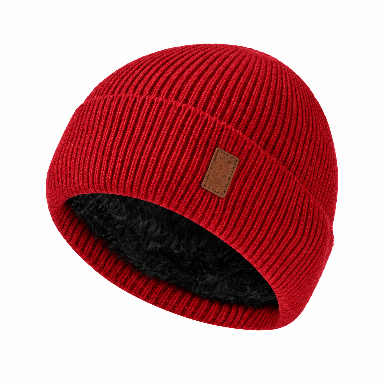 Fleece Lined Polyester Knit Beanie