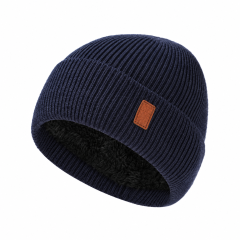 Fleece Lined Polyester Knit Beanie