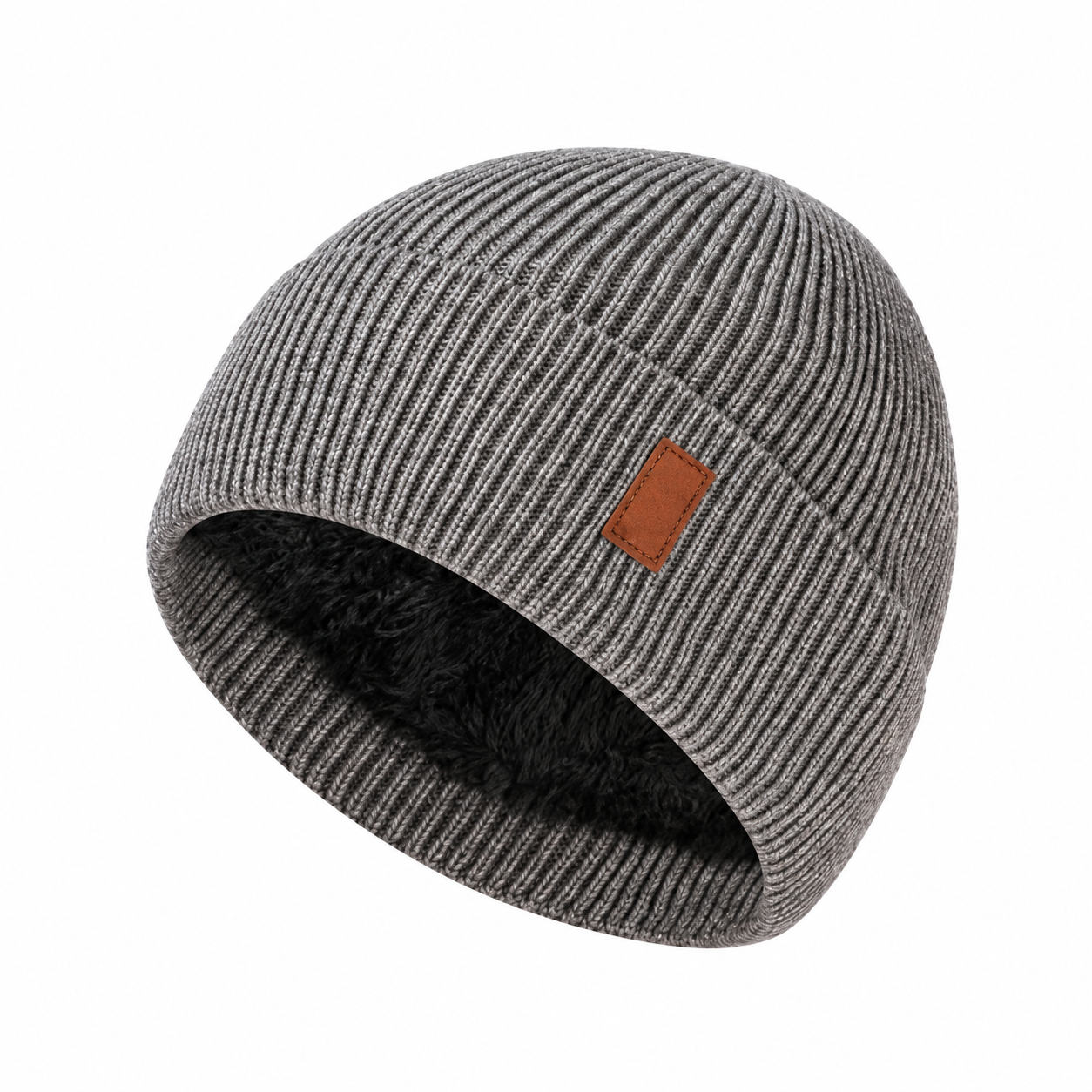 Fleece Lined Polyester Knit Beanie
