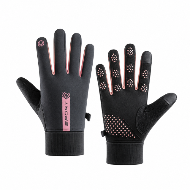 Fleece Lined Waterproof Touchscreen Sports Gloves