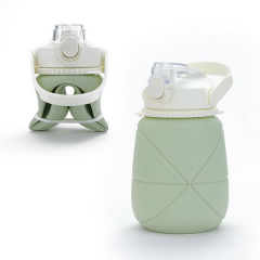 Foldable Silicone Water Bottle With Flip-Top Spout