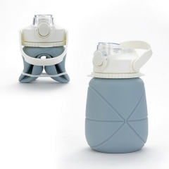 Foldable Silicone Water Bottle With Flip-Top Spout