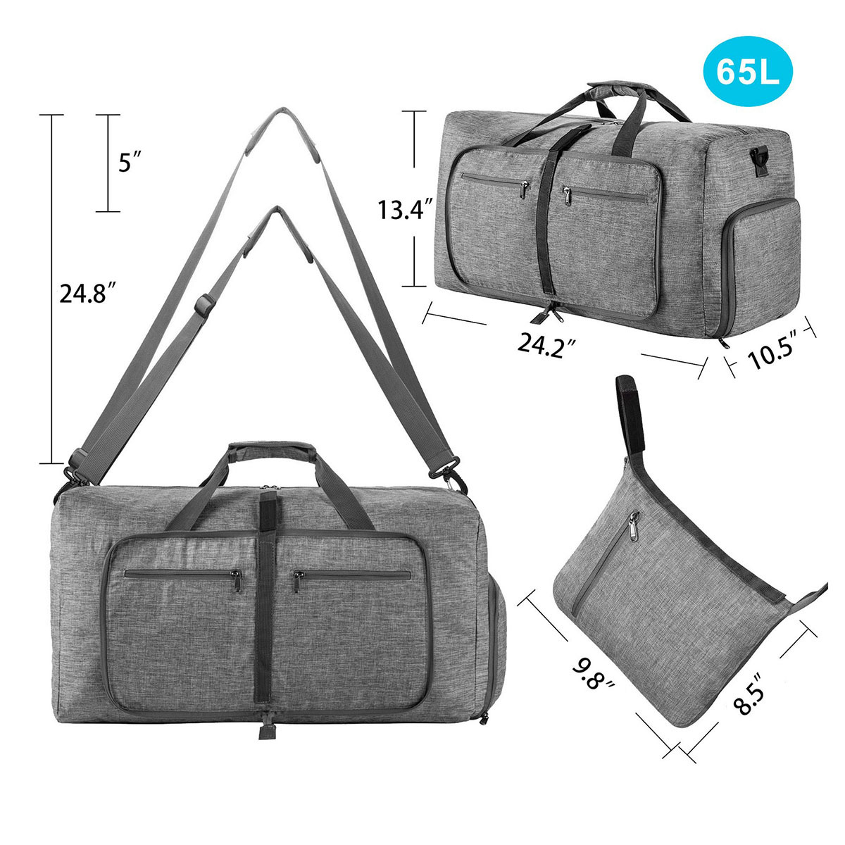 Foldable Travel Duffel Bag