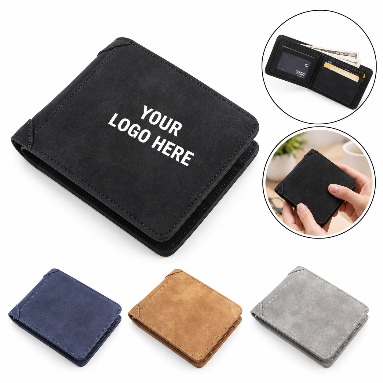 Geometric PU Multi Card Slot Wallet