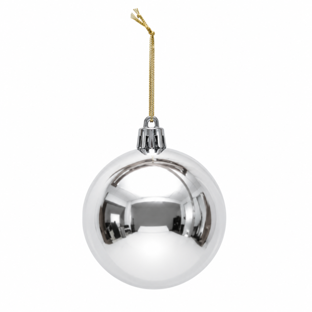 Glossy Plastic Christmas Ball Ornament