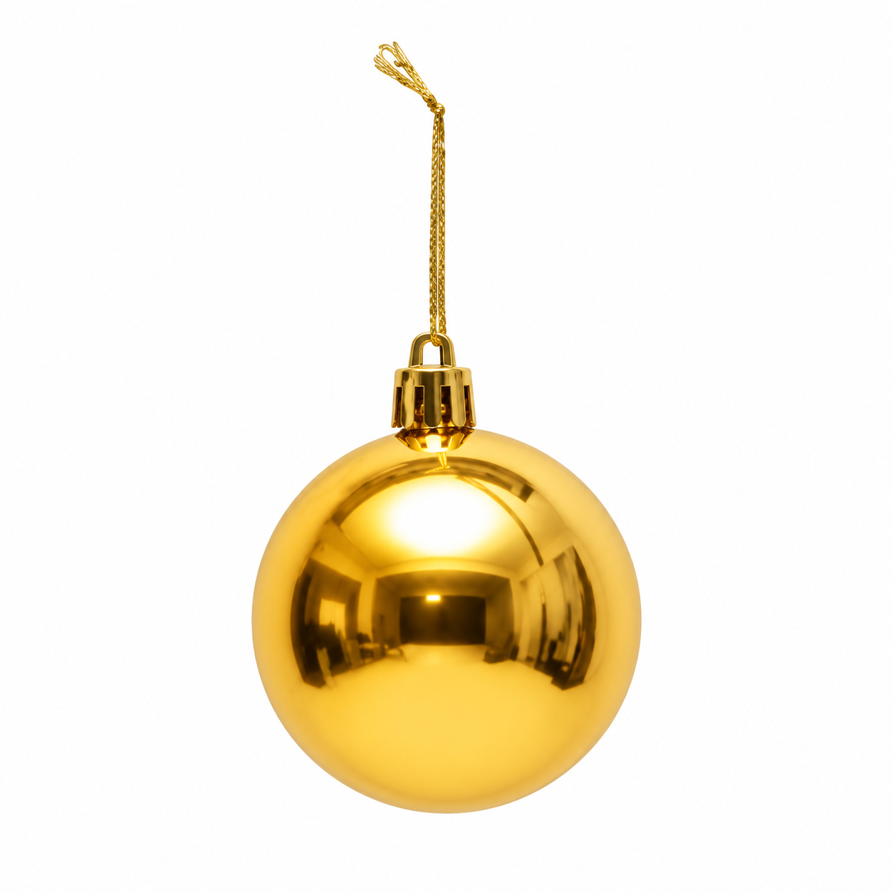 Glossy Plastic Christmas Ball Ornament