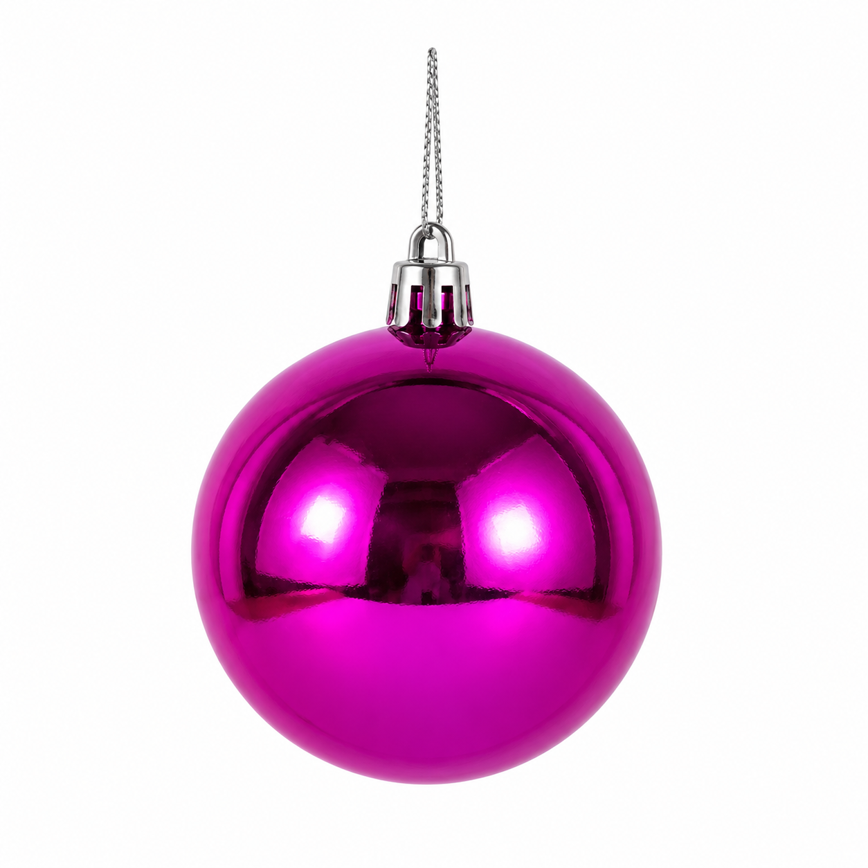 Glossy Plastic Christmas Ball Ornament