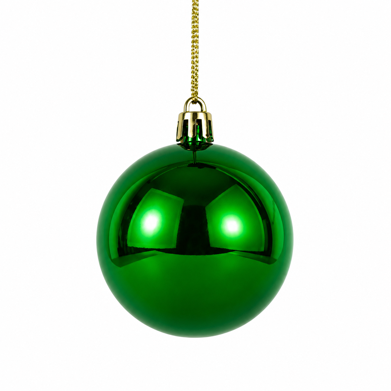 Glossy Plastic Christmas Ball Ornament