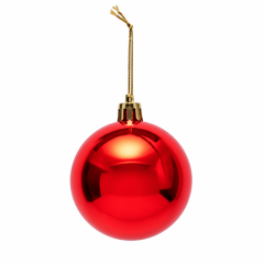 Glossy Plastic Christmas Ball Ornament