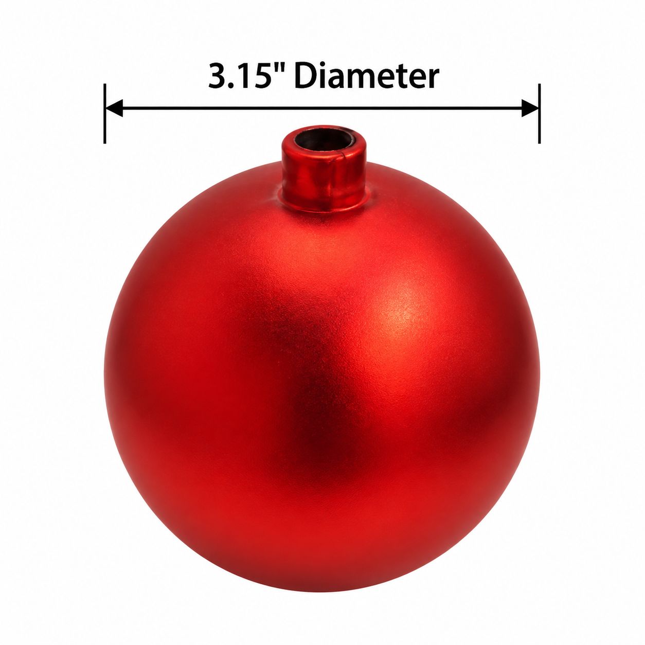 Glossy Plastic Christmas Hanging Ball Ornament
