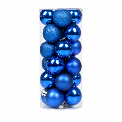 Glossy Plastic Christmas Hanging Ball Ornament