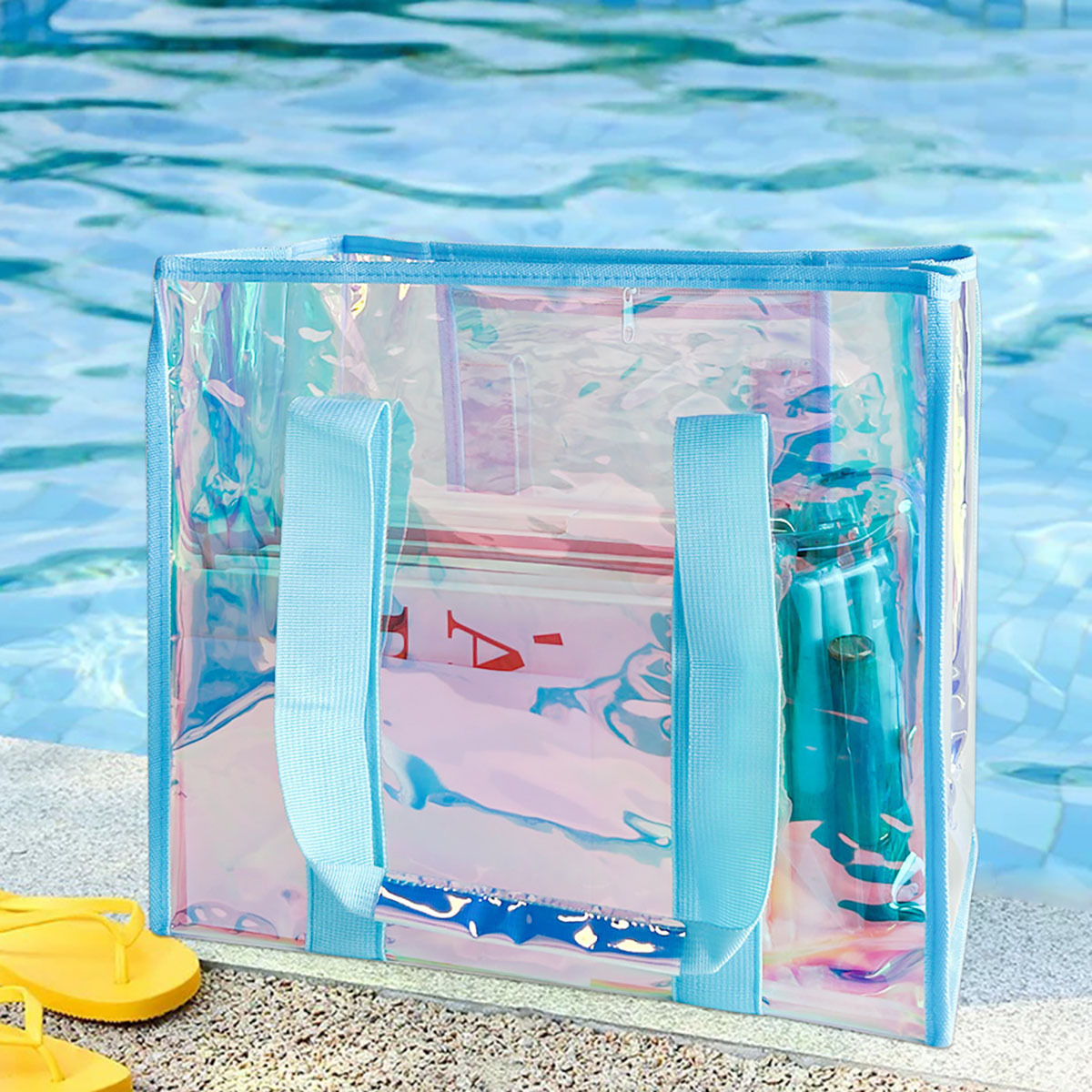 Iridescent Clear Tote Bag