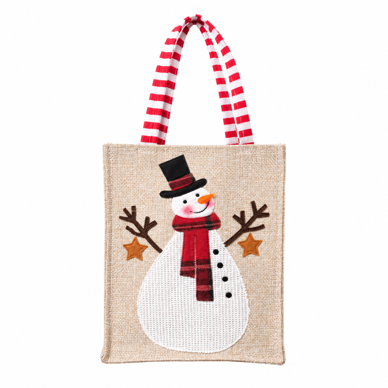 Jute Non Woven Christmas Gift Tote Bag