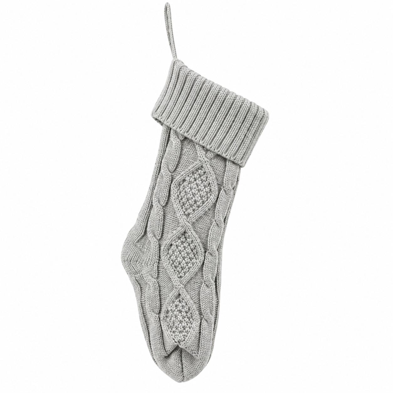 Knitted Christmas Stocking Gift Holder