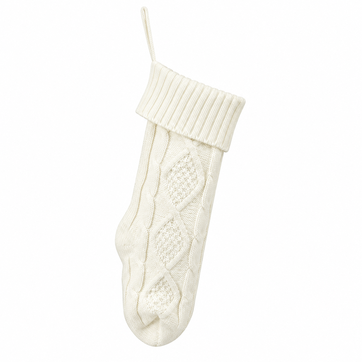 Knitted Christmas Stocking Gift Holder