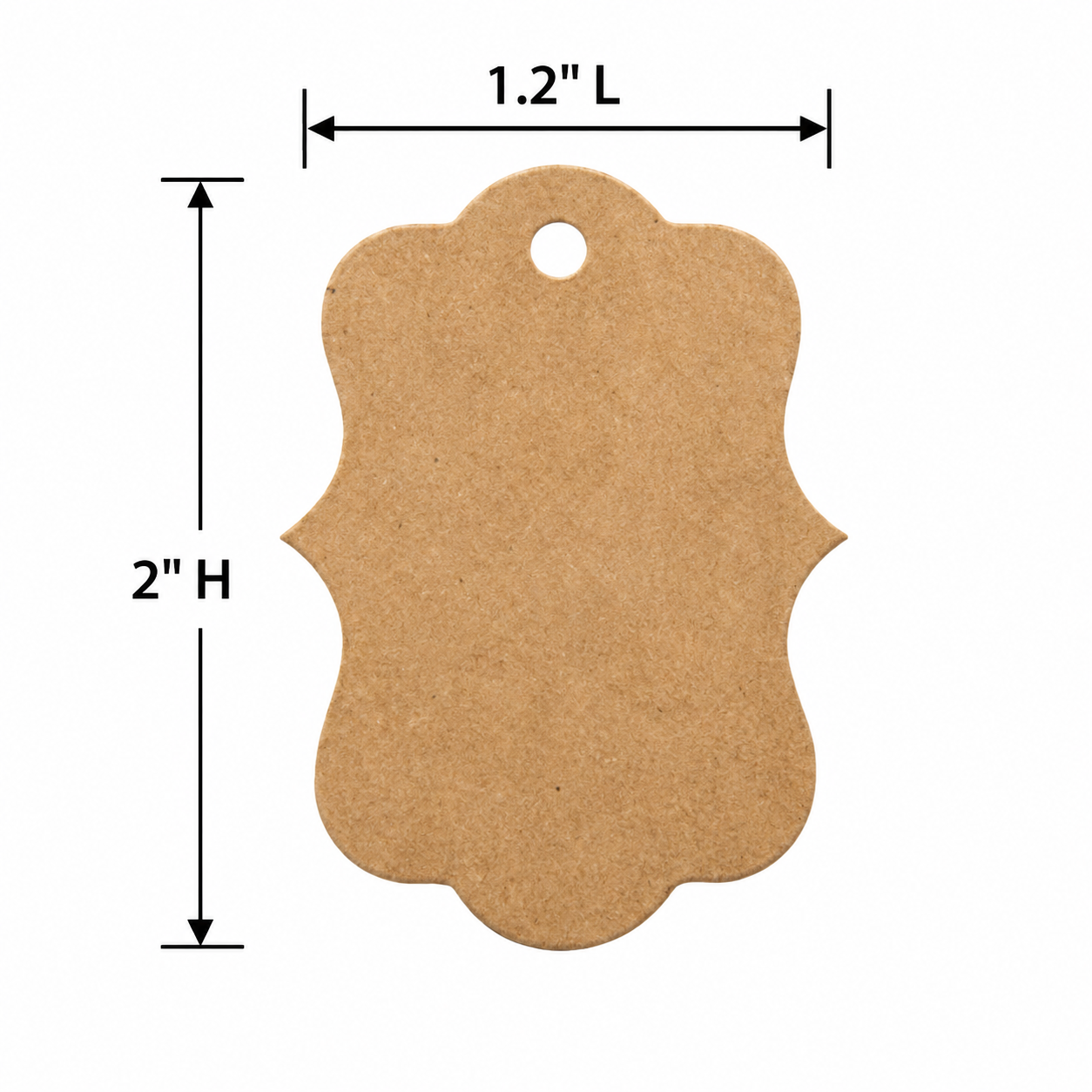 Kraft Paper Gift Tags with Prepunched Hole