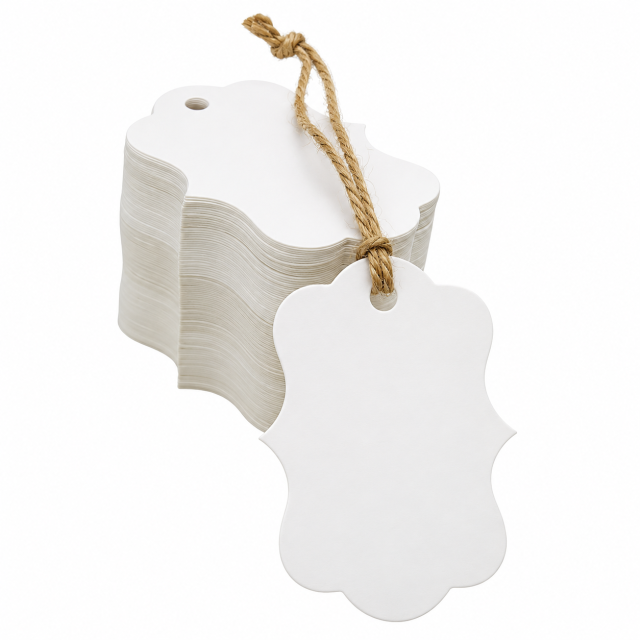 Kraft Paper Gift Tags with Prepunched Hole