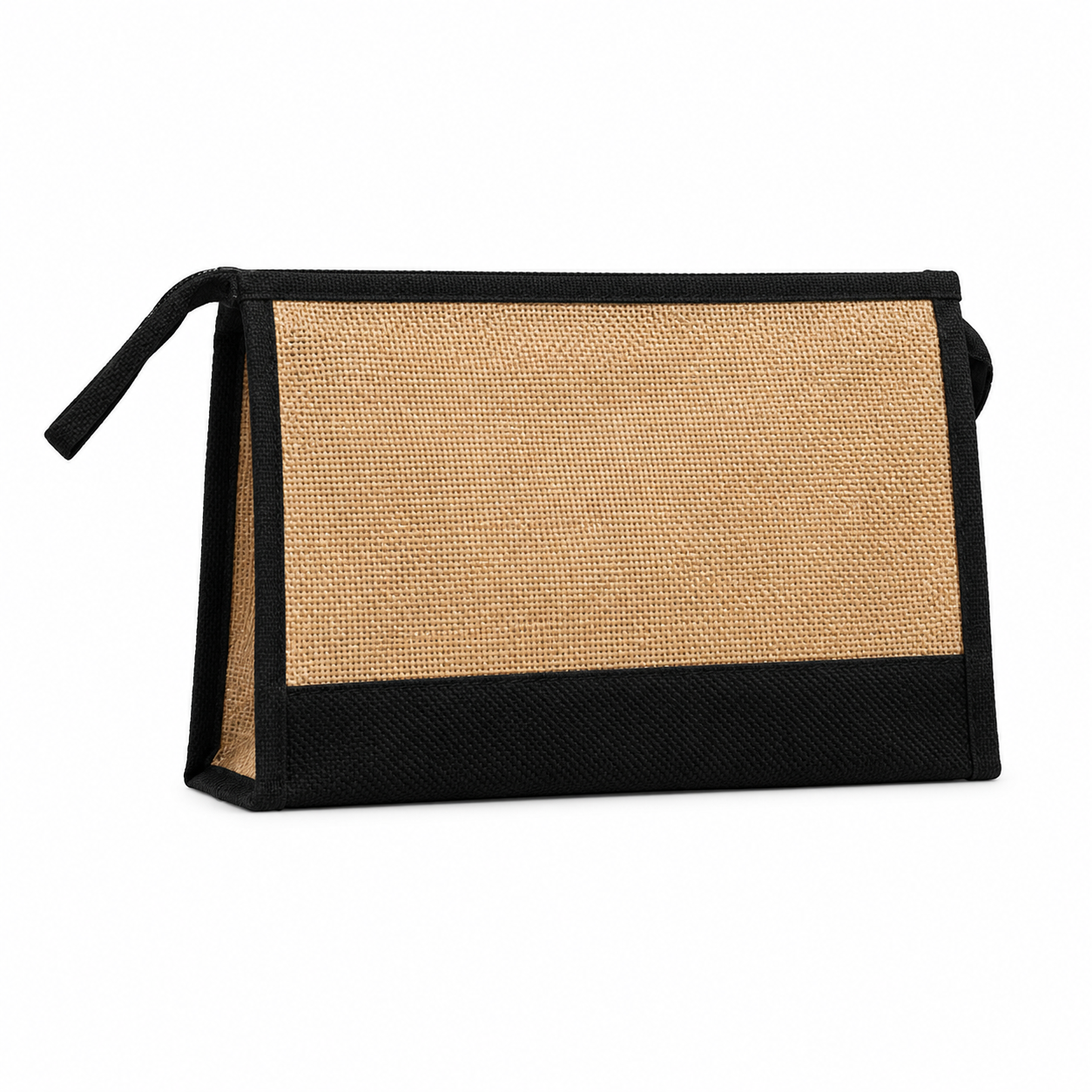 Laminated Canvas Zipper Cosmetic Pouch