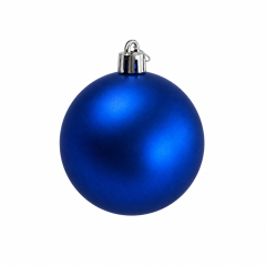 Matte Round Plastic Holiday Ornament
