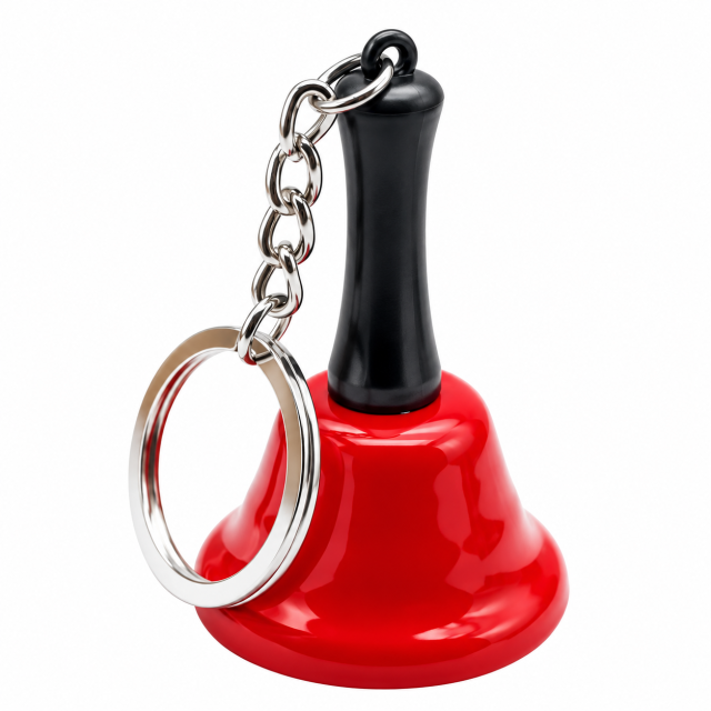 Metal Bell Keychain Charm