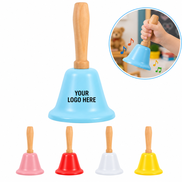 Metal Hand Bell with Ergonomic Handle