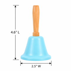 Metal Hand Bell with Ergonomic Handle