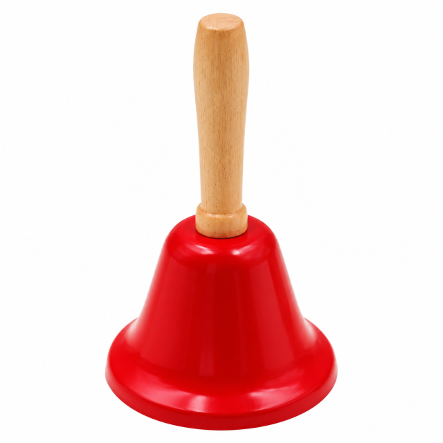 Metal Hand Bell with Ergonomic Handle