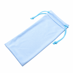 Microfiber Drawstring Eyeglasses Pouch