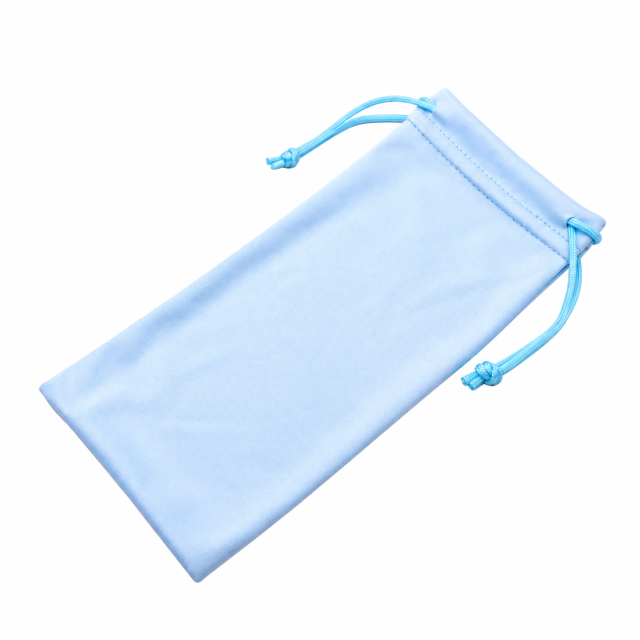 Microfiber Drawstring Eyeglasses Pouch