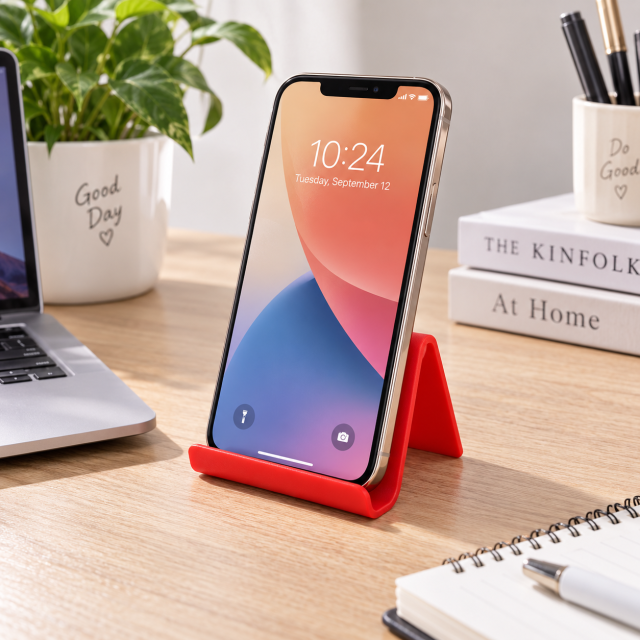 Minimalist Plastic Cell Phone Stand