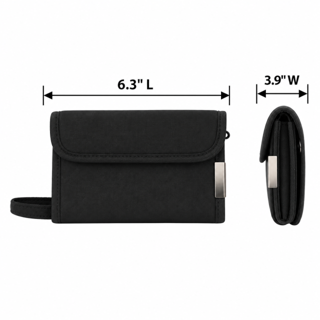 Nylon Multi Slot Travel Card Holder