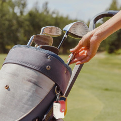 PU Leather Golf Ball Holder