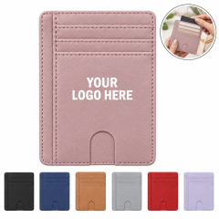 PU Leather Multi Slot Card Holder Pouch